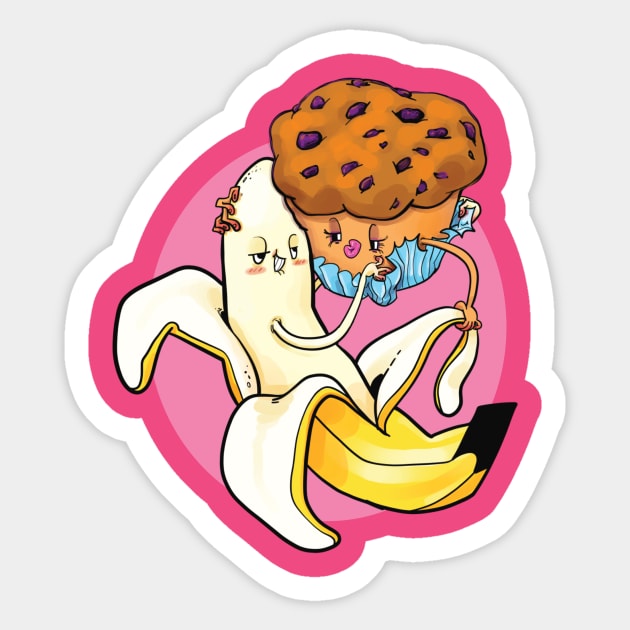 Banana Nuts for Muffin Sticker by alirthome